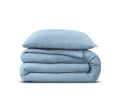 200x200/220 MUŚLIN Perkal Sky blue  kpl pościeli