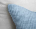 200x200/220 MUŚLIN Perkal Sky blue  kpl pościeli