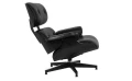 LOUNGE HM Fotel czarny / czarny jesion