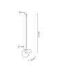 OMBRE lampa ścienna 80 czarna MOOSEE