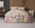 200x200/220 FOREST FLOWERS mikrofibra krem  kpl pościeli