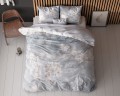 200x200/220 FROST NATURE mikrofibra niebieski  kpl pościeli