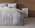 200x200/220 FROST NATURE mikrofibra niebieski  kpl pościeli