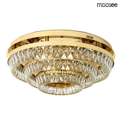 SAVOY lampa sufitowa / plafon 3 złota MOOSEE