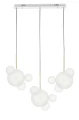  CAPRI LINE lampa wisząca 3 złota / biała - 180 LED MOOSEE