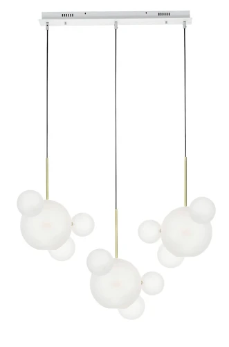  CAPRI LINE lampa wisząca 3 złota / biała - 180 LED MOOSEE