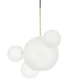  CAPRI LINE lampa wisząca 3 złota / biała - 180 LED MOOSEE