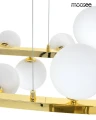  ALURE OVAL lampa wisząca 120 złota/mleczna MOOSEE