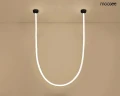 LASSO lampa wisząca 500 Smart czarna MOOSEE