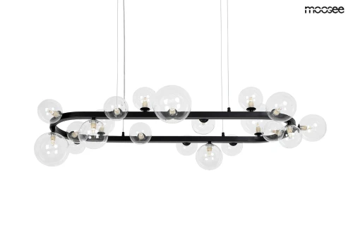 ALURE OVAL lampa wisząca 120 czarna MOOSEE