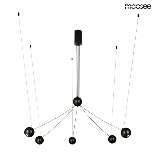 OCTO 5 lampa wisząca czarna MOOSEE