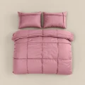 240x200/220 WASHED TUFTED Oud róż  kpl pościeli mikrofibra