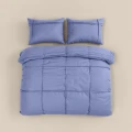 240x200/220 WASHED TUFTED niebieski  kpl pościeli mikrofibra