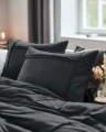 140x200/220 WASHED TUFTED antracyt  kpl pościeli mikrofibra