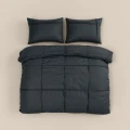 240x200/220 WASHED TUFTED antracyt  kpl pościeli mikrofibra