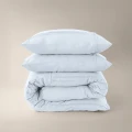 140x200/220 WASHED TUFTED biały  kpl pościeli mikrofibra