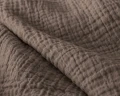 240x200  LAZY MUŚLIN ciemny brąz  kołdra z poszewką na poduszkę
