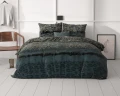 140x200/220 LEOPARD DECO ciemny zielony kpl pościeli mikrofibra