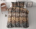 140x200/220 TRENDY KNITS brunatny kpl pościeli mikrofibra