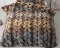 240x200/220 TRENDY KNITS brunatny kpl pościeli mikrofibra