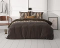 240x200/220 CHOCOLATE FEATHERS brunatny kpl pościeli mikrofibra