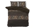 240x200/220 CHOCOLATE FEATHERS brunatny kpl pościeli mikrofibra