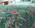 140x200/220 FLOWER & BIRDS turkus kpl pościeli mikrofibra
