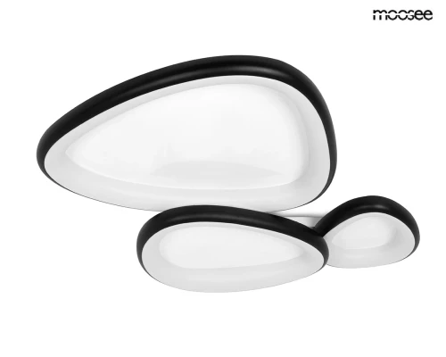 AREA 3 lampa sufitowa / plafon czarna MOOSEE