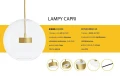  CAPRI 4 lampa wisząca złota - 60 LED MOOSEE
