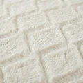 200x200/220 SYON teddy sztuczne futerko krem  kpl pościeli