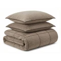 200x200/220 TEDDY TRIM brąz   kpl pościeli
