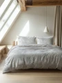 140x200/220 VENZA szary flanela mix kpl pościeli