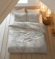 140x200/220 VENZA szary flanela mix kpl pościeli
