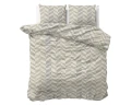 200x200/220 CHEVRON beż/piaskowy  flanela mix kpl pościeli