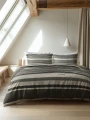 140x200/220 ZUMA brąz  flanela mix kpl pościeli