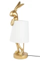 RABBIT lampa stołowa 88 cm biała / złota KARE
