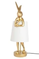 RABBIT lampa stołowa 88 cm biała / złota KARE