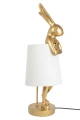 RABBIT lampa stołowa 88 cm biała / złota KARE