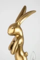 RABBIT lampa stołowa 88 cm biała / złota KARE
