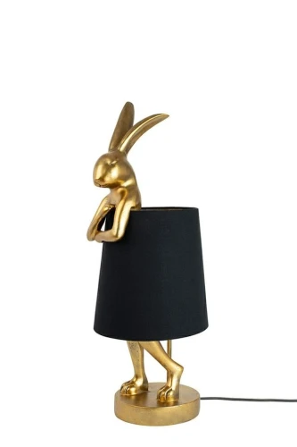 RABBIT lampa stołowa 50 cm złota / czarna KARE