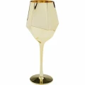 DIAMOND komplet 4 kieliszków do wina 660 ml złoty KARE
