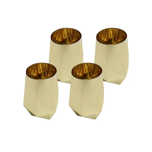 DIAMOND komplet 4 szklanek 510 ml złoty KARE