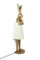 RABBIT lampa podłogowa 150 cm biała / złota KARE