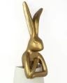 RABBIT lampa podłogowa 150 cm biała / złota KARE