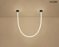 LASSO lampa wisząca 300 Smart czarna MOOSEE