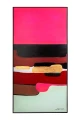 ABSTRACT SHAPES PINK obraz 73x143 cm KARE