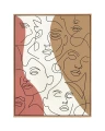 FACCIA ARTE TRI COLORE obraz 90x120 cm KARE
