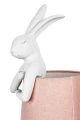 RABBIT lampa stołowa 68 cm biała / różowa KARE