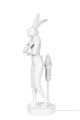 RABBIT lampa stołowa 68 cm biała / różowa KARE