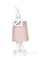 RABBIT lampa stołowa 68 cm biała / różowa KARE